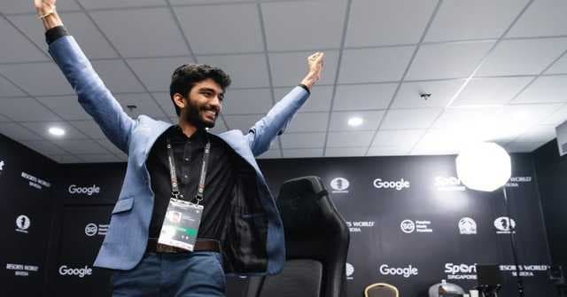 D. Gukesh wore a Roger Federer shirt during World Chess Championship