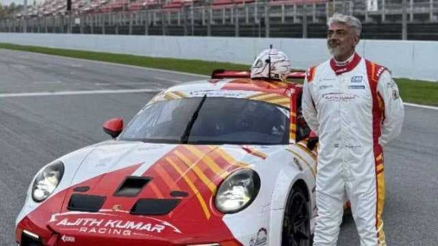 Ajith gets his car painted as he prepares for racing championship