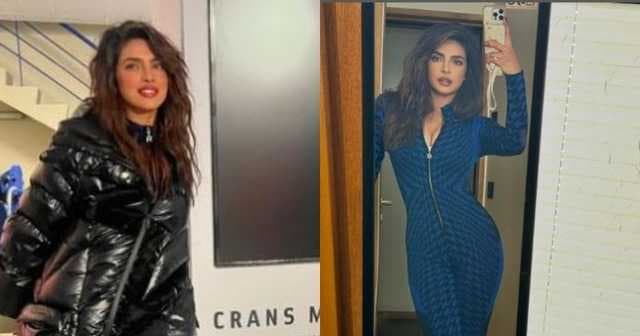 Priyanka Chopra does post-ski chalet lounging in style in the Swiss mountains